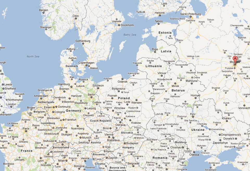 karte von moscow russland